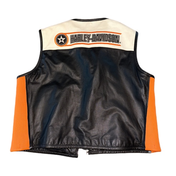 Harley-Davidson Other - Harley Davidson Vintage Rapid City Leather Biker Vest